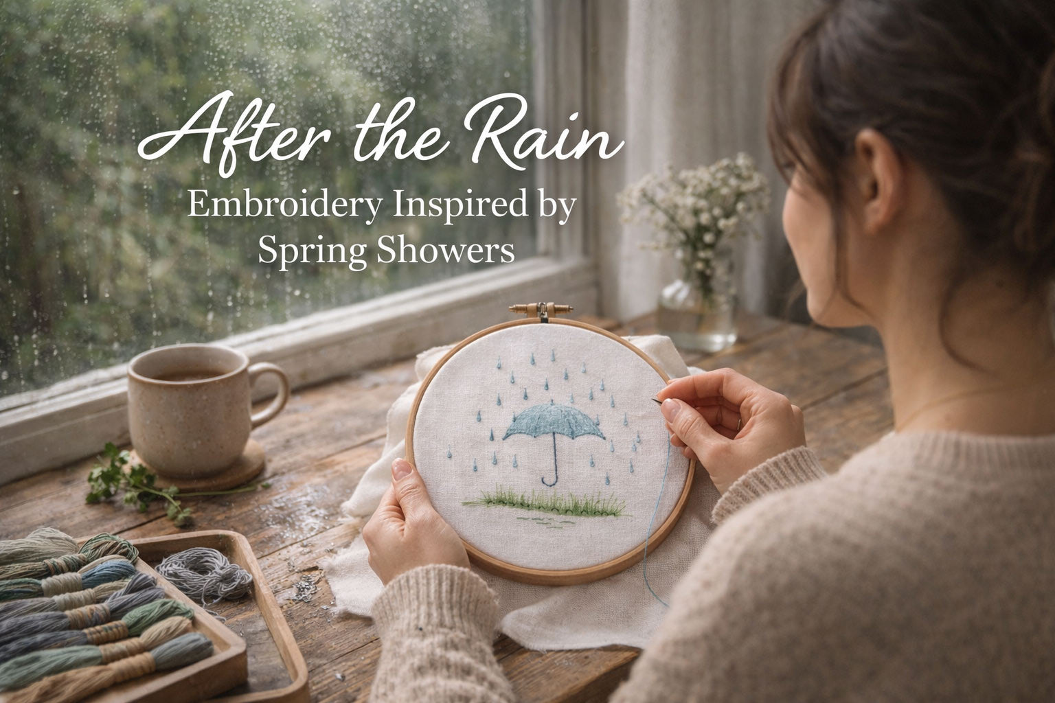 After the Rain: Embroidery Inspired by Spring Showers