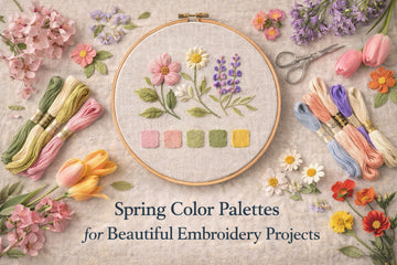 Spring Colour Palettes for Beautiful Embroidery Projects