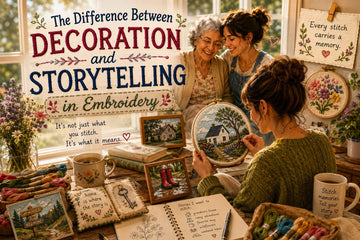The Difference Between Decoration and Storytelling in Embroidery