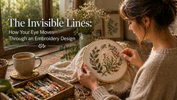 The Invisible Lines: How Your Eye Moves Through an Embroidery Design