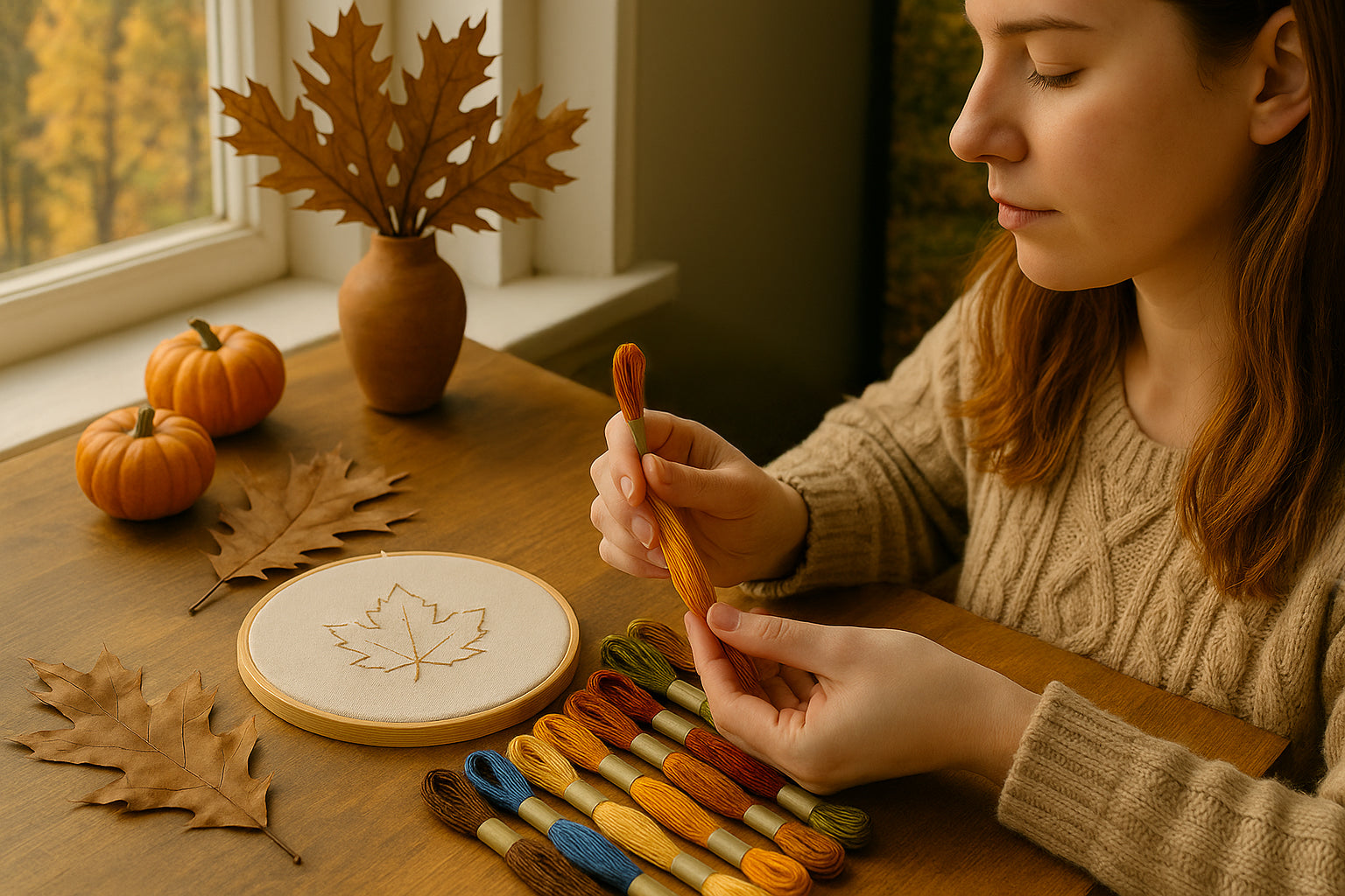 The Colour Palette of Fall: Choosing Threads Inspired by Nature
