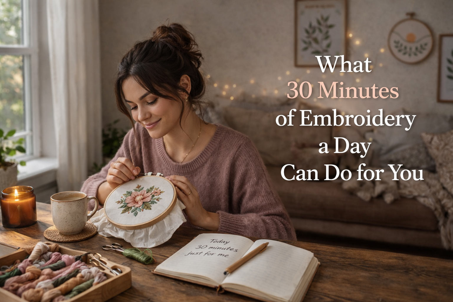 What 30 Minutes of Embroidery a Day Can Do for You