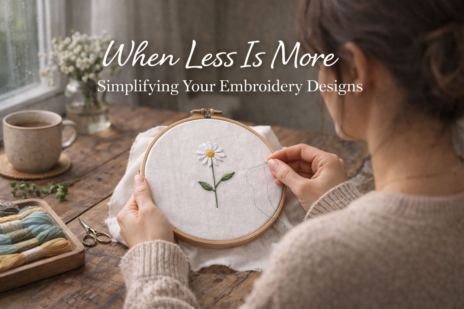 Embrodiary Less Design When Less Is More: Simplifying Your Embroidery Designs
