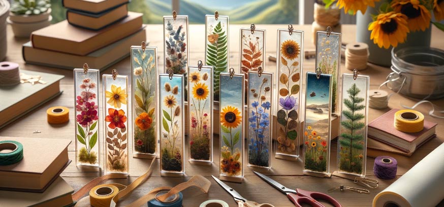 Storytelling Through Bookmarks: Creating Themed Sets with Pressed Flowers